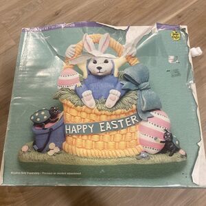 Wee Crafts Happy Easter Plaque Ready To Paint Kit New In Open Box #21419
